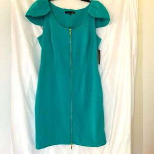 Nick Verreos - Teal Pencil Dress